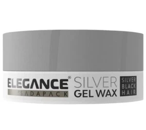 BARBER SALON BEAUTY ELEGANCE GEL WAX TEMPORARY SILVER HAIR 140GR - Picture 1 of 1