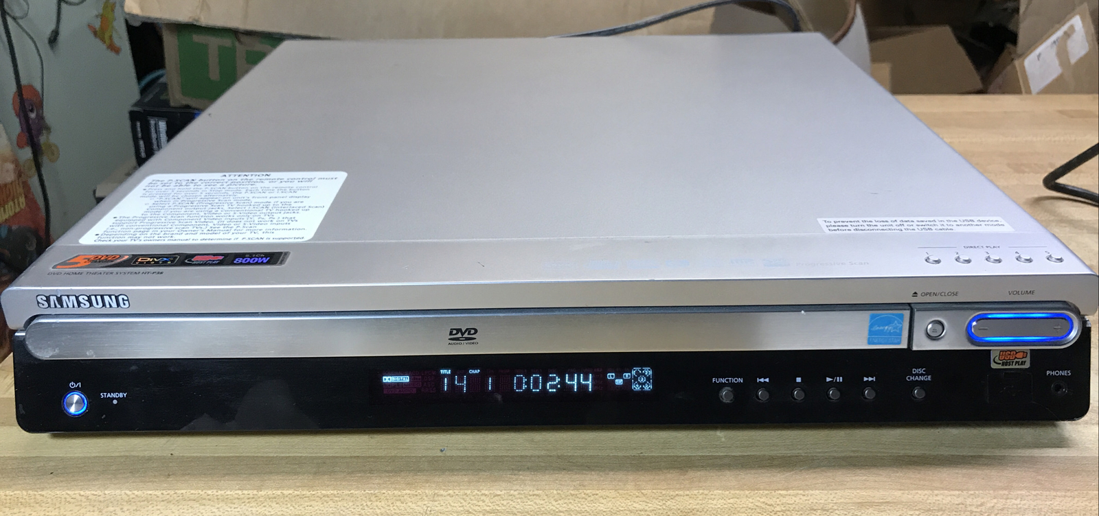Samsung HT-P38 5-Disc DVD Changer 5.1 