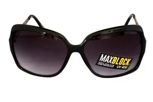 Occhiali da sole donna Foster Grant GIGI BLK FG63 stile quadrato plastica nera CAT 3 - Foto 1 di 3