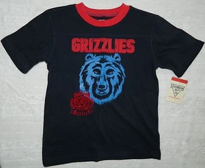 NWT OSHKOSH boys Navy Blue Red GRIZZLIES Bears Tee Shirt* 5 New - Picture 1 of 2