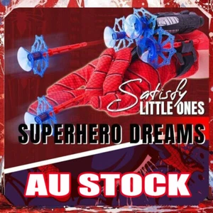 LaunchV$ Toy + FREE Spiderman Costume Gloves Spider-Man Web Shooter Dart Blaster - Picture 1 of 10