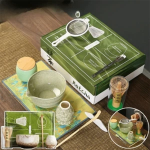 Match Bowl Matcha Brush Tea Sticks Green Tea Whisk for Tea Lovers - Afbeelding 1 van 36