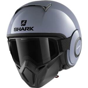 Shark Street Drak Helmet Open Face Anti-Fog Shield Antibacterial Liner DOT S-XL