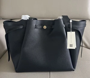 AUTH Tory Burch Large Romy Tote Black - Picture 1 of 12