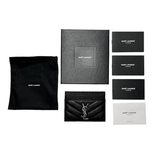 YSL Saint Laurent Cassandre Matelassé Kartenetui Leder Box Original 5 Fächer - Bild 1 von 7