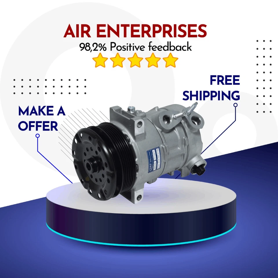 Compressor A/C Fit Chrysler Sebring 2007-2010, Dodge Avenger 2008-2014 - Image 1 of 1