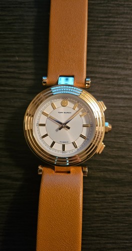 AUTENTICO Orologio Ibrido LadiesTory Burch Classic T tono oro TBT9000 (Q)