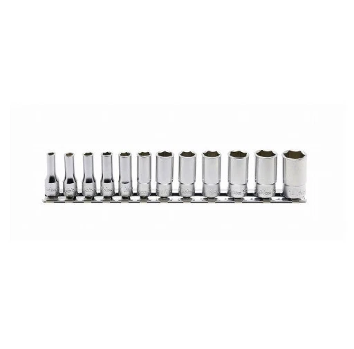 KOKEN 1/4" SEMI DEEP SOCKET SET (6PT / 12PCS) RS2300X/12 - Image 1 of 1