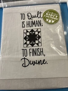 Aunt Martha’s Dirty Laundry Tea Towel To Quilt Is Human To Finish Divine - Picture 1 of 4