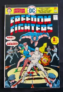FREEDOM FIGHTERS #1 - First FF,  Silver Ghost,  King Samson (DC 1976) 9.0 VF/NM - Picture 1 of 3
