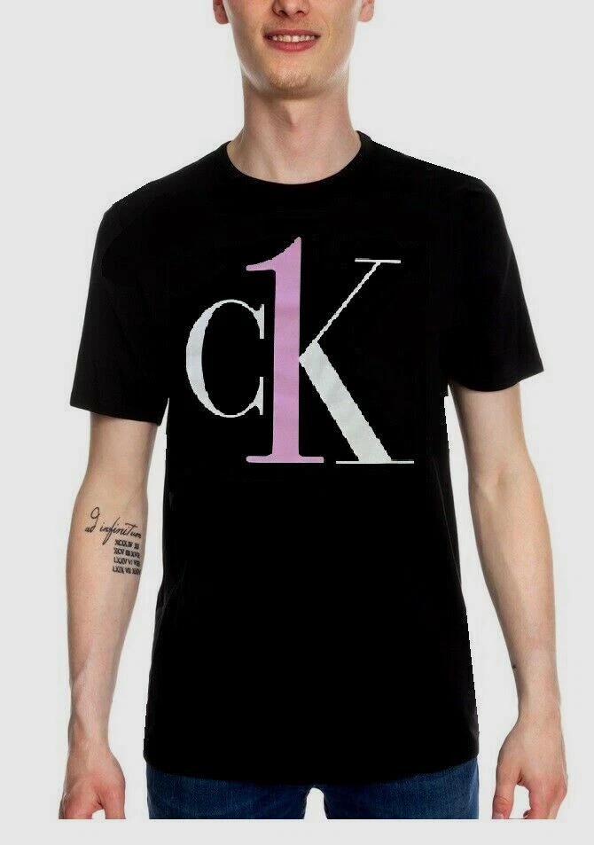 Calvin Klein Jeans Men's Monogram Ck Short Sleeve Cotton T-Shirt Black Md