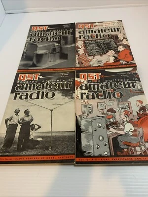 Lote de 4 revistas de radioaficionados QST de colección (febrero, junio, agosto, noviembre 1951) Foto 1 de 4