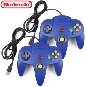 2x N64 USB Gaming Controller Retro N64 Bit PC Game Pad Joystick for PC Mac AU - Picture 1 of 10