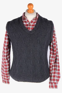 Mujer Jumper Suéter Chaleco Pulóver De colección Hombres Top 70 Gris Oscuro S-IL2643 - Imagen 1 de 4
