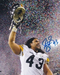 TROY POLAMALU PITTSBURGH STEELERS SIGNED AUTOGRAPH 8X10 PHOTO - Picture 1 of 1