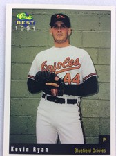 1991 Bluefield Orioles-Classic BEST Minor League Baseball Card-Kevin Ryan