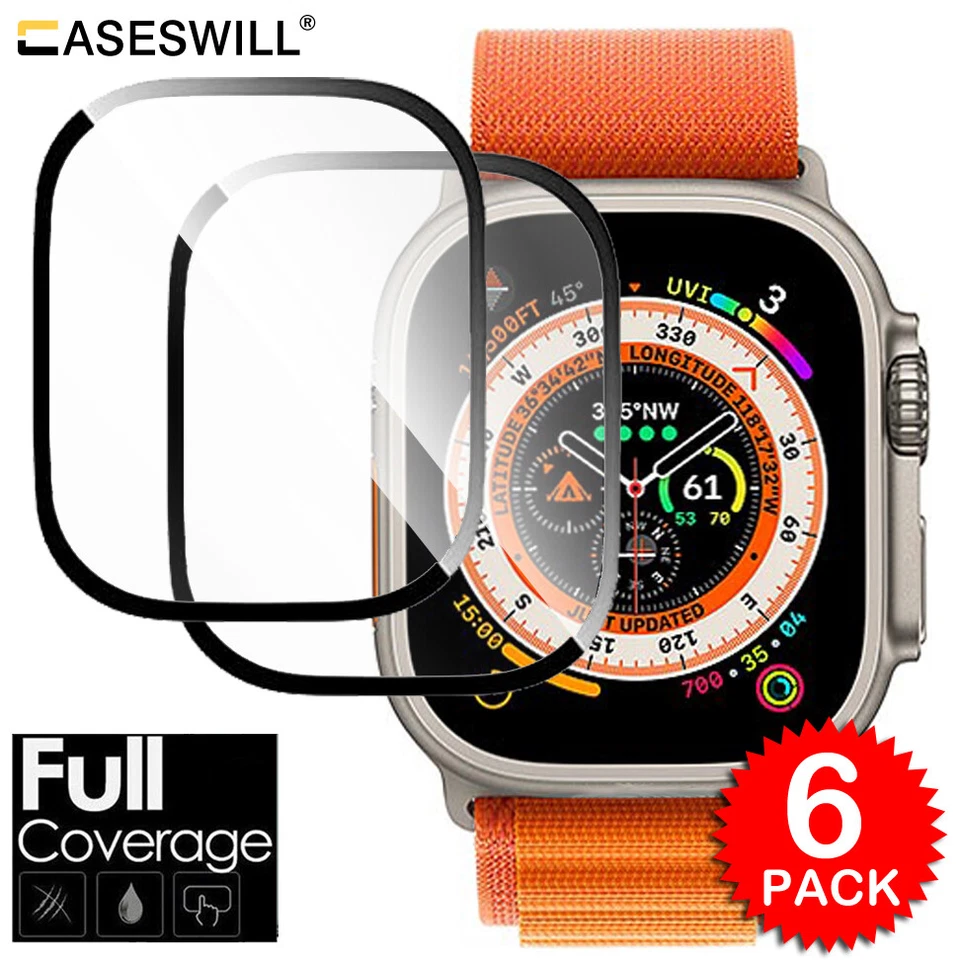 For Apple Watch Ultra 3 / 2 49mm Full Cover Tempered Glass Film Screen Protector - Image 1 of 4