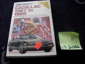 #2062L3CADILLAC 1967 TO 1986 CHILTON Manual TUNE UP GUIDE - Picture 1 of 1
