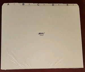 Vintage QUILL File Folders Alphabet A-Z Numbered Top Tabs 7-27117 New SEALED - Picture 1 of 4