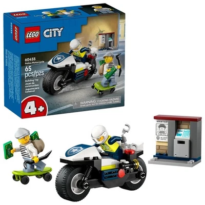LEGO City 60455 Policía Moto Persecución 65 piezas Juguete Kit de Construcción Foto 1 de 4