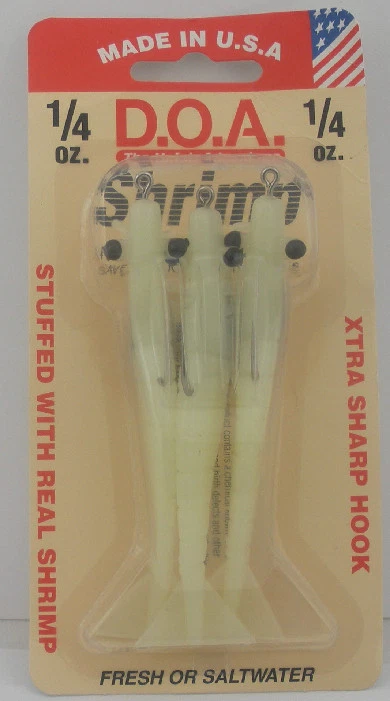 Señuelo para camarones DOA FSH3-3P-305 3" 1/4 OZ brillo nocturno 3 quilates Foto 1 de 1