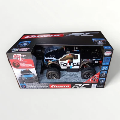 Carrera RC Ford F-150 Raptor Police 1:18 25km/h 2.4GHz Neu & OVP - Bild 1 von 4