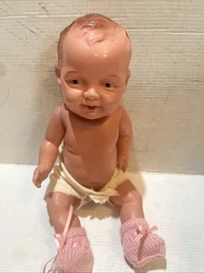 Muñeca bebé celuloide vintage de 11” hecha en Japón ¡Buen estado! - Imagen 1 de 7