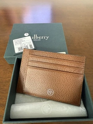 Tarjetero de cuero marrón roble morera Foto 1 de 2