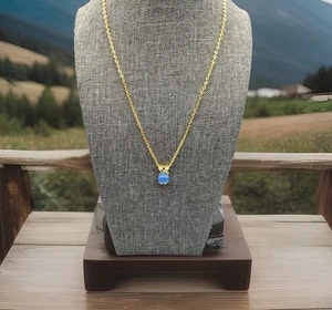 Cute Blue Rabbit Chalcedony Pendant Necklace - Picture 1 of 5