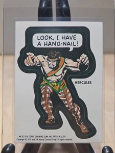 1976 Topps Marvel Super Hero Sticker Card Hercules Look I Have A Hang-Nail! Karte - Bild 1 von 7