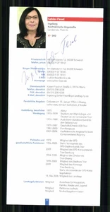 Tarjeta de autógrafo Ingeborg Sahler Fesel original firmada + G 45060 - Imagen 1 de 2