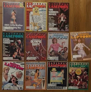 Lot of 11 National Lampoon Magazine 1983, Oct-Dec, 1984, Jan Feb Jun-Aug Oct Dec - Picture 1 of 1