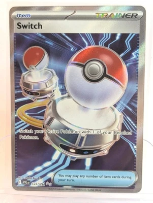 Switch 123/094 Phantasmal Flames Ultra Rare Full Art Pokemon TCG Trainer Item NM - Image 1 of 2