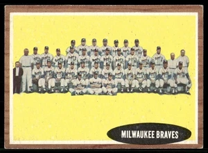 1962 Topps - Milwaukee Braves #158 - Imagen 1 de 2