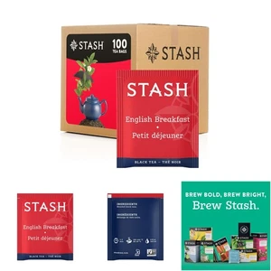 100 Teebeutel English Breakfast Schwarz Tee Box für Home Office - Bild 1 von 8