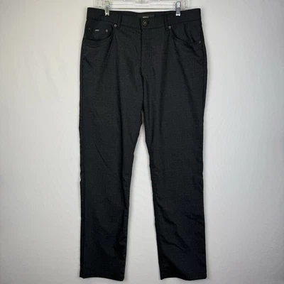 Pantalones de fantasía Brax Cooper para hombre 35x32 Charcol regular elástico mezcla de lana se siente bien Foto 1 de 4