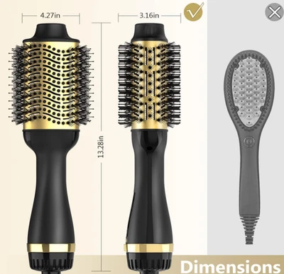 lpstea SY-BD08 Hair Dryer Brush Blow Dryer Brush in One Gold - Scratch & Dent - Image 1 of 4
