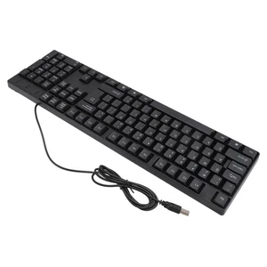 Wired Usb Keyboard Mouse Set Ergonomic 104 Keys Keyboard Comfortable Grip Mo HEN - Picture 1 of 24
