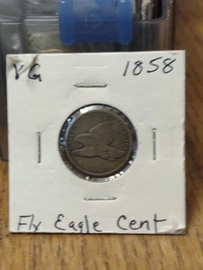 1858 Flying Eagle Cent hochwertige Kupfermünze - Bild 1 von 3