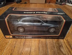 1/18 USED MAISTO 1998 JAGUAR S-TYPE TEAL BLUE   - Picture 1 of 5