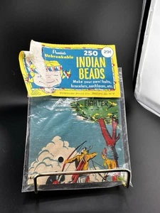 Vtg 1960s Davy Crockett Indian Beads Packaging ONLY #250 - Picture 1 of 13