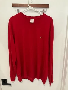 Brooks Brothers 346 Men's Long Sleeve T-Shirt, Red, Size XL - Picture 1 of 4