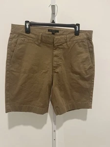 John Varvatos / Johnny Flat Front Shorts in Khaki Size:34 / Retail $128 - Picture 1 of 5