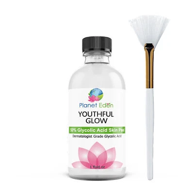 SUPER STRONG 50% glycolic acid WITH free Fan Brush! CLEAR SOFT AND GLOWING SKIN - Image 1 of 3