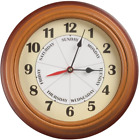 Day of the Week Clock with Time of Day Combination – Easy to Read Analog