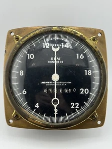 Antique Jones Motrola Model S7 Brass Ship Tachometer Diesel Steam Engine Works - Bild 1 von 12