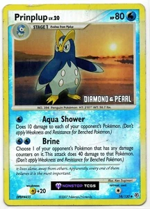 Prinplup Diamante y Perla 58/130 Pokemon Juego de Cartas Coleccionables Burger King Holo Estampado - Imagen 1 de 6