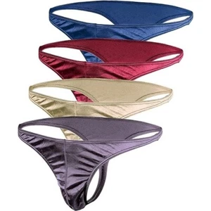 Barbra Dessous Satin Herren Tangas Unterwäsche Höschen seidig sexy Mann G String Thunfisch - Bild 1 von 6