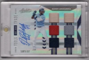 RANDY AROZARENA - RAYS - 2020 TOOLS OF THE TRADE ROOKIE PATCH AUTO #'d /99 WHOA! - Picture 1 of 2