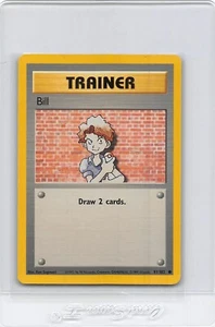 BILL 91/102 - Base Set - COMMON - VINTAGE WOTC Pokemon Card - Unlimited - NM - Picture 1 of 2